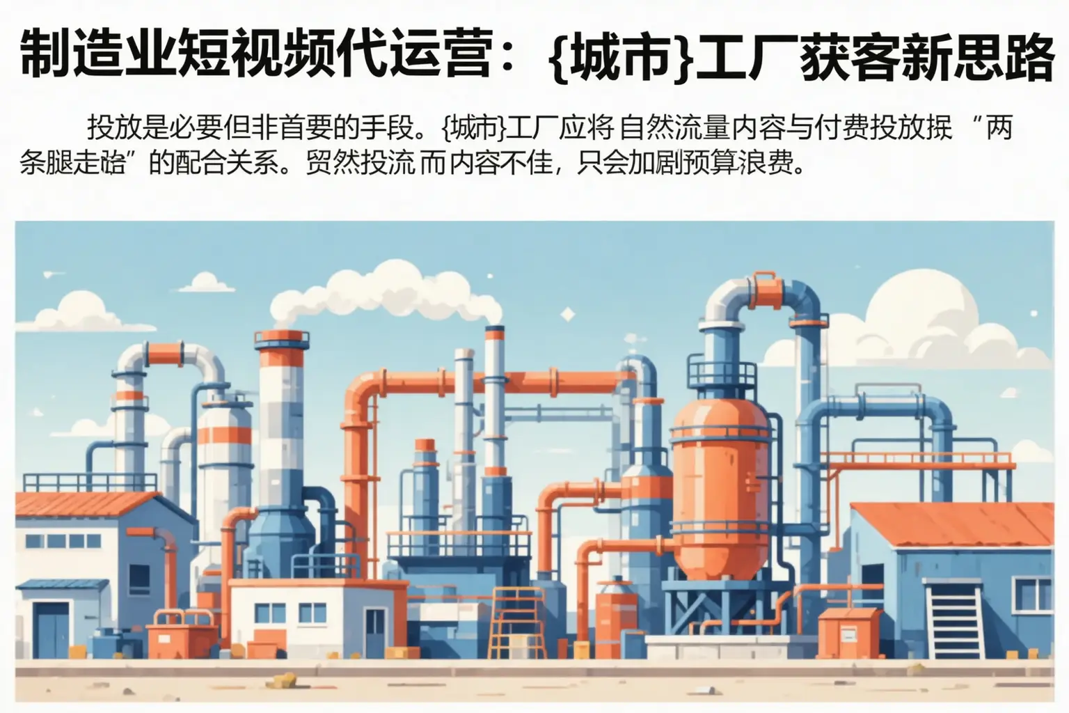 制造业短视频代运营:德州工厂获客新思路
