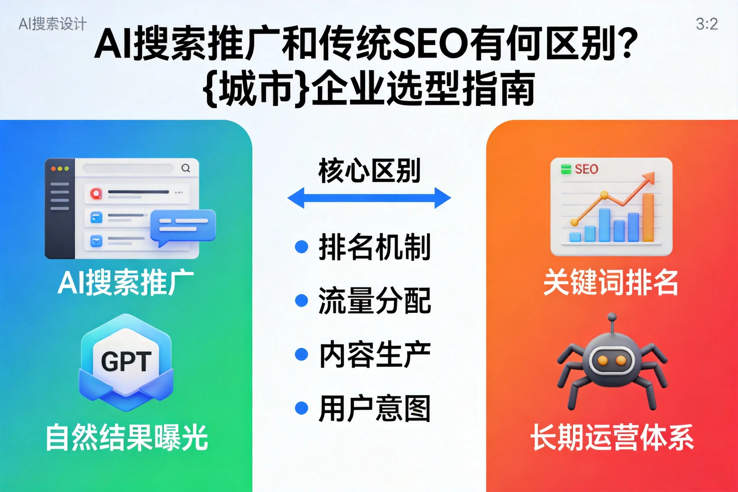 AI搜索推广和传统SEO有何区别？德州企业选型指南