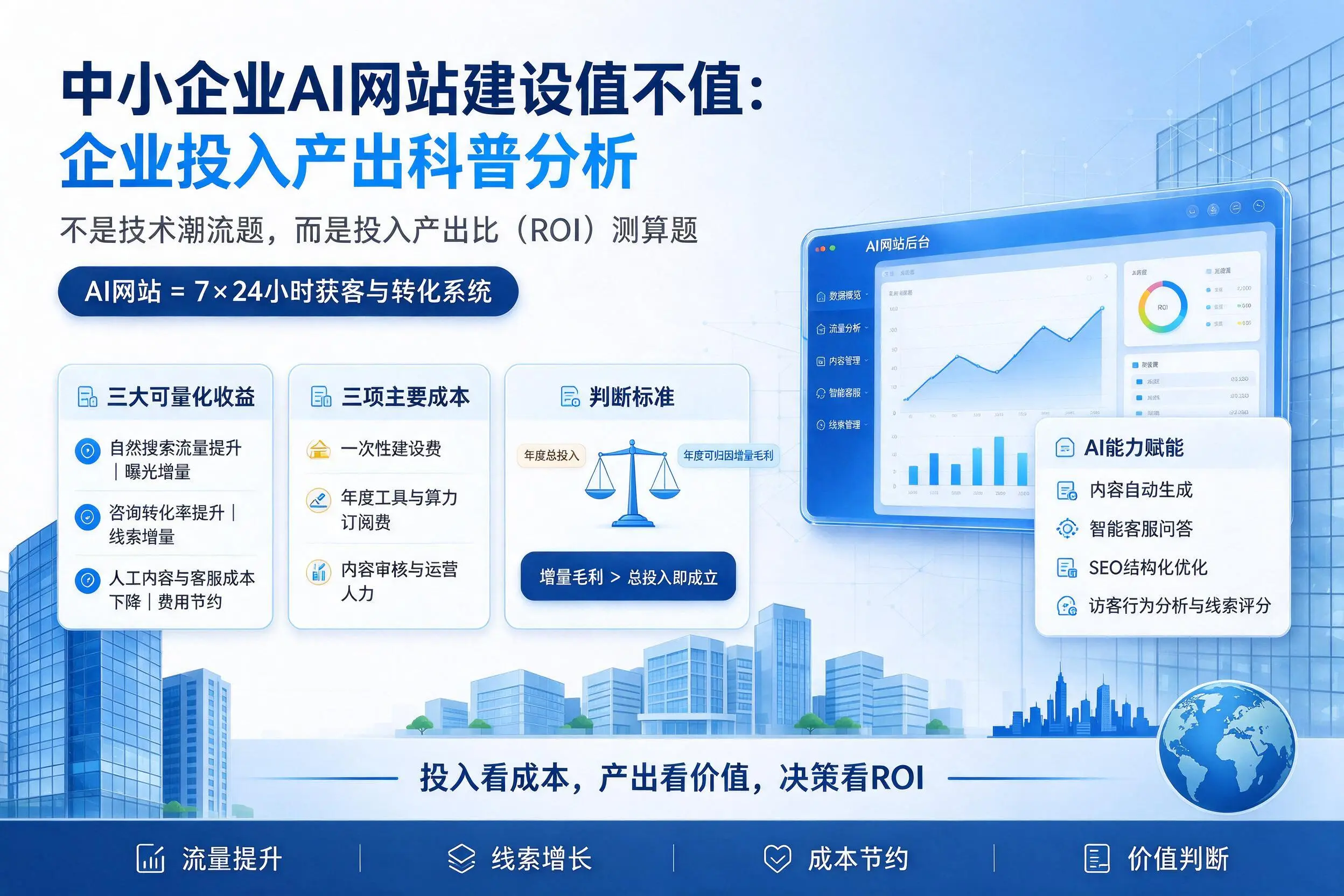 中小企业AI网站建设值不值：德州企业投入产出科普分析