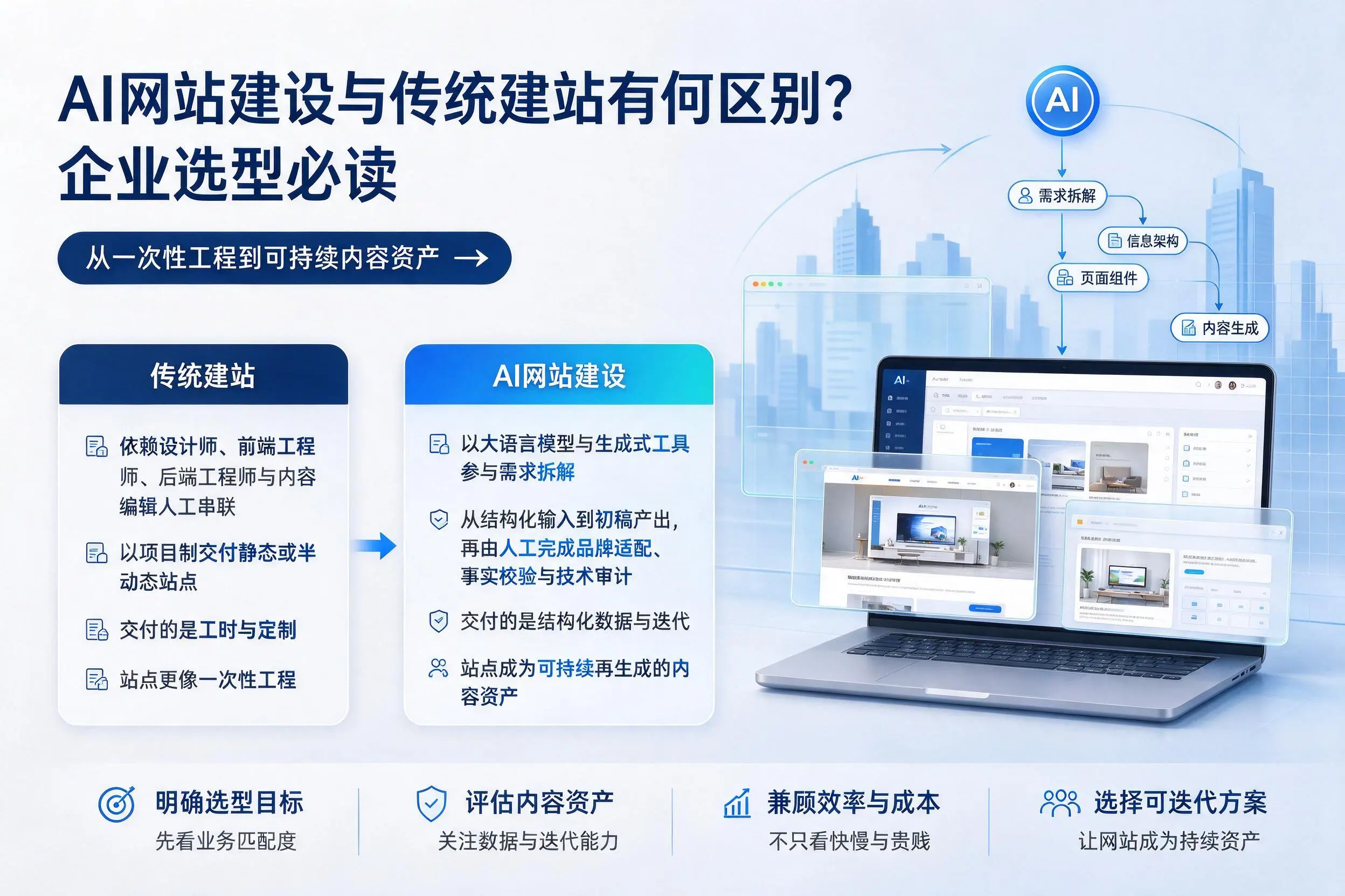 AI网站建设与传统建站有何区别？德州企业选型必读