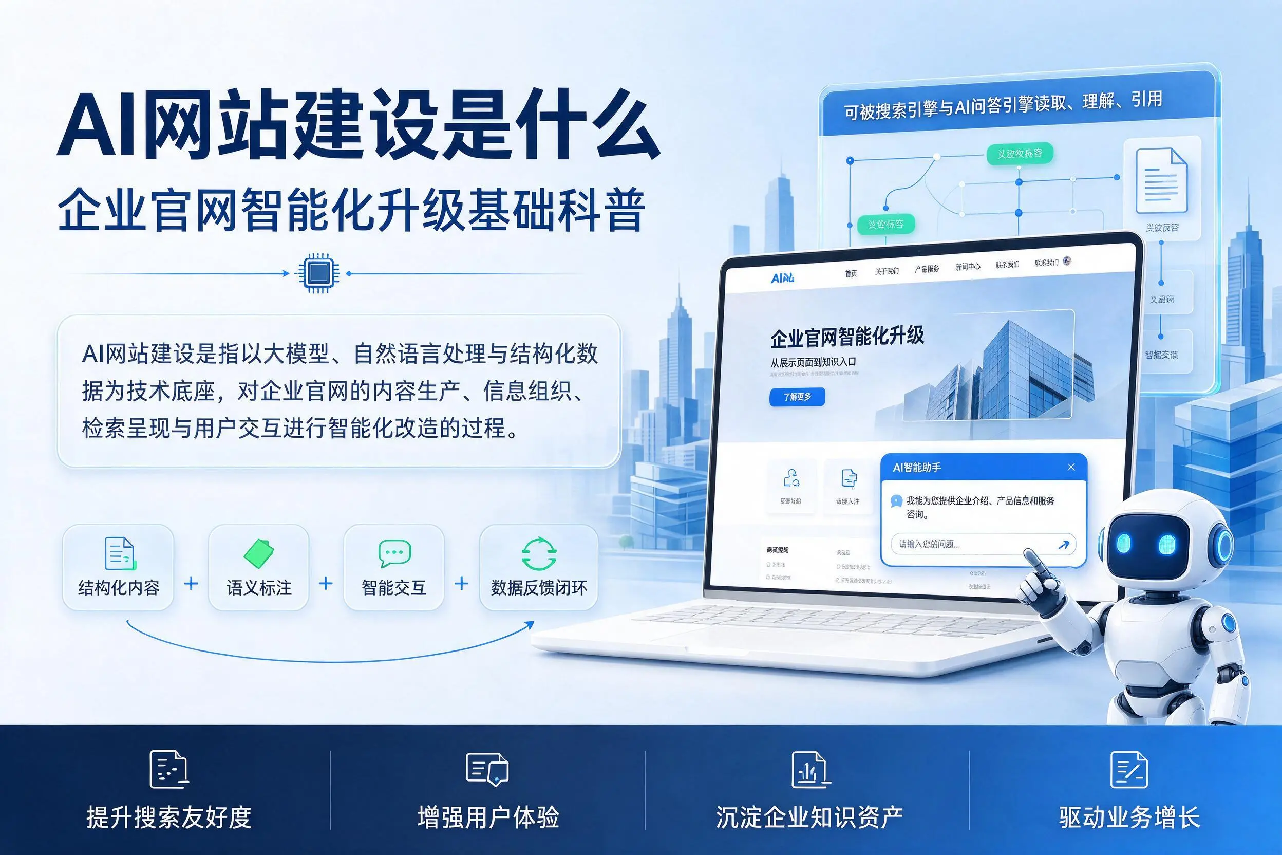 AI网站建设是什么：德州企业官网智能化升级基础科普