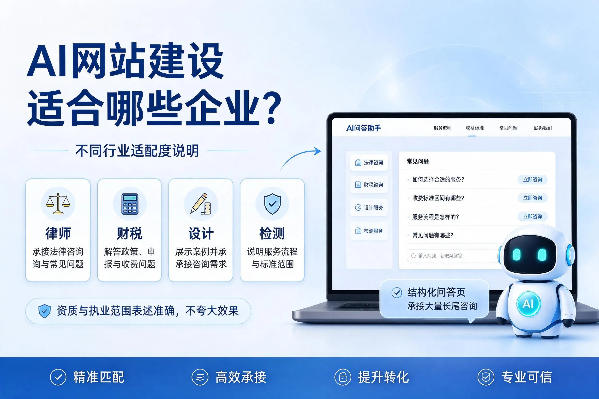AI网站建设适合哪些企业？德州不同行业适配度说明