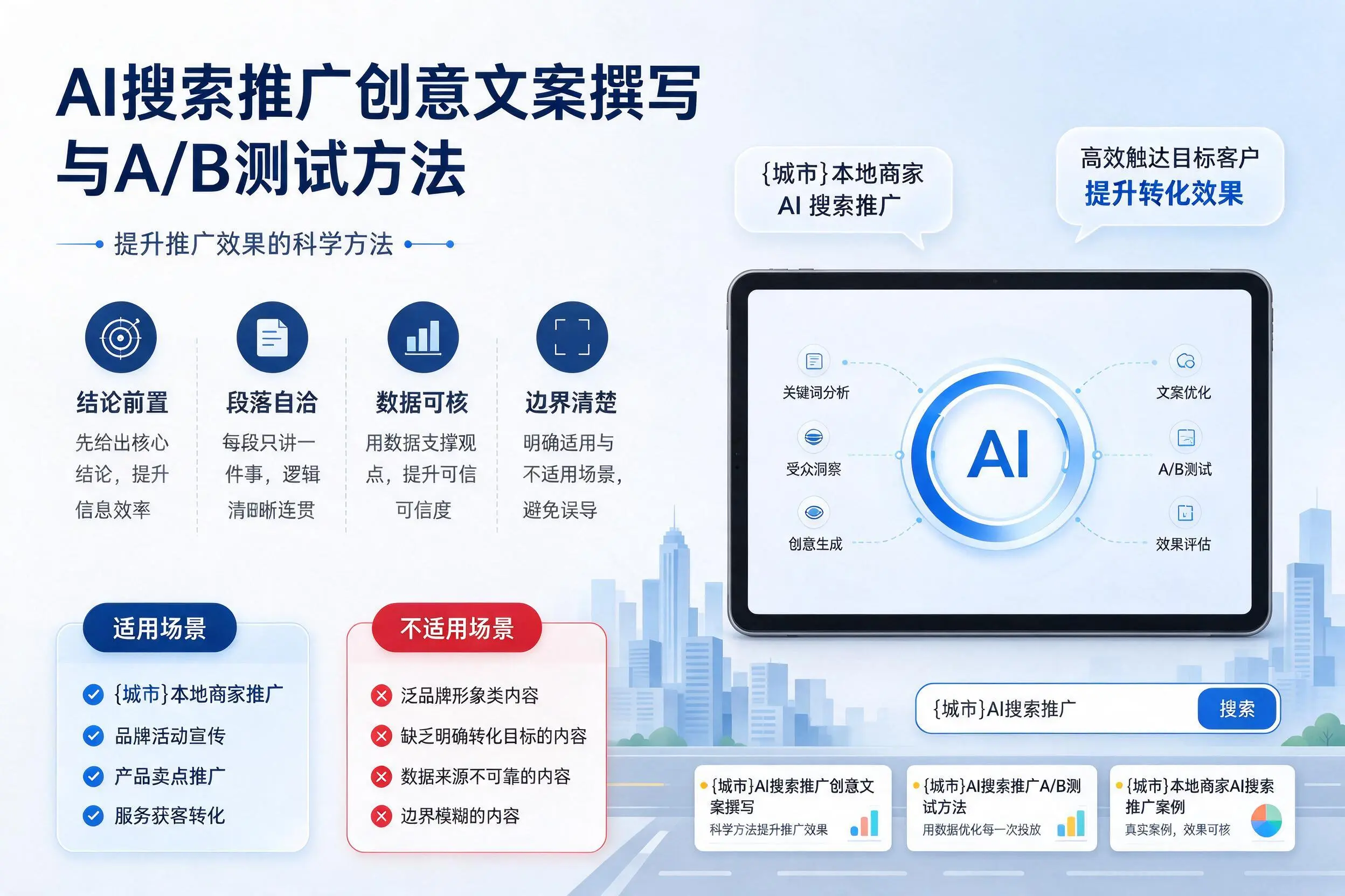 德州AI搜索推广创意文案撰写与A/B测试方法